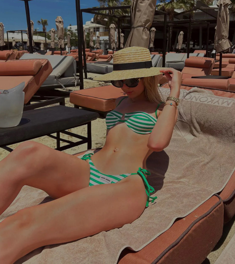Green Stripes Bikini