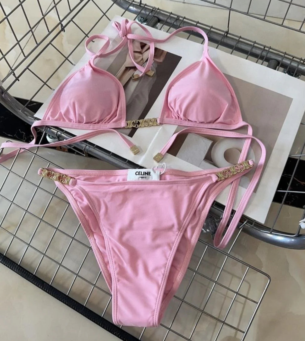 Pink & Gold Bikini
