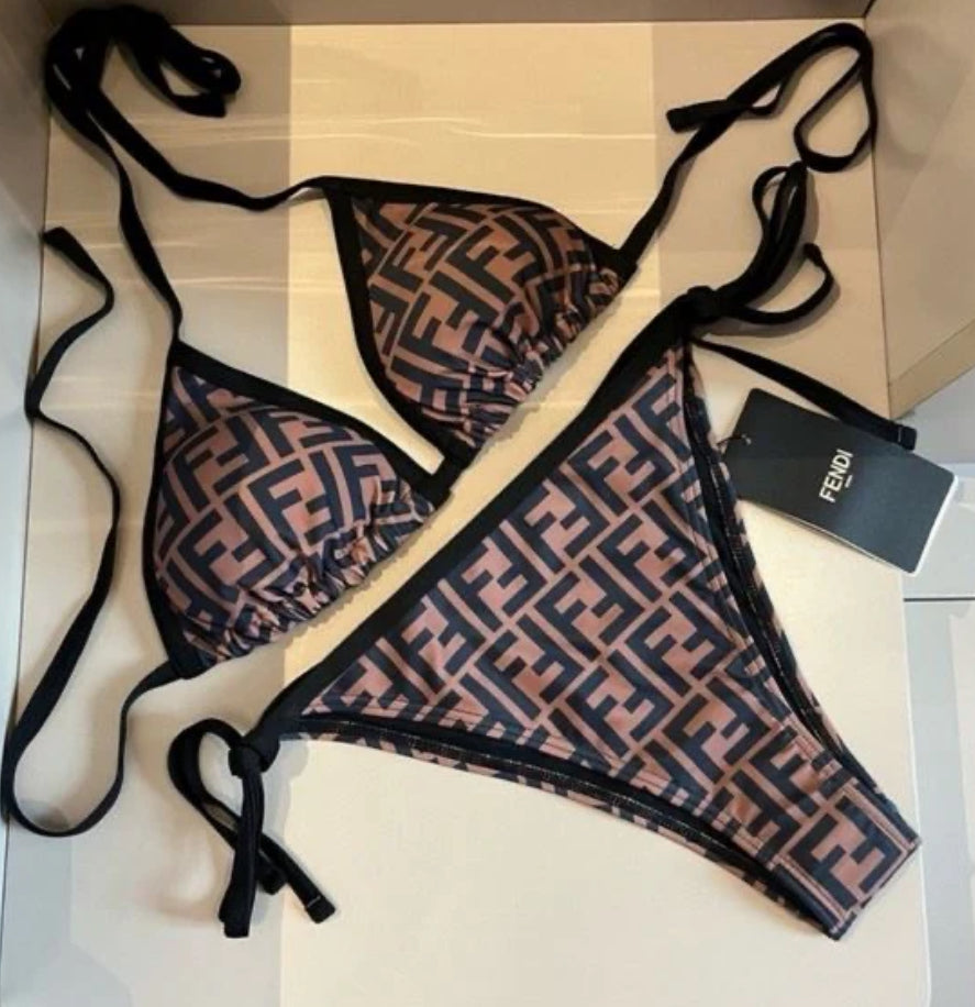 Brown Swimsuit