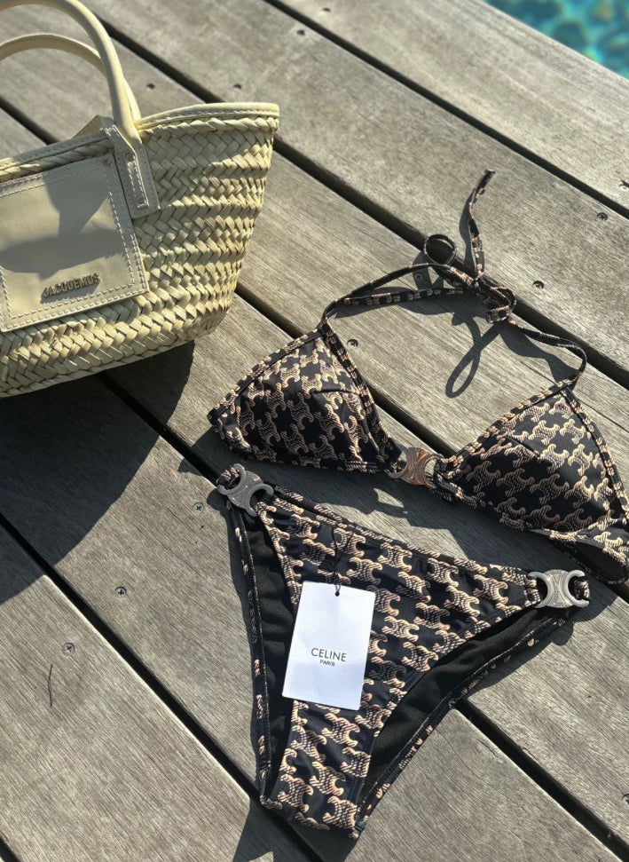 Brown Monogram Bikini