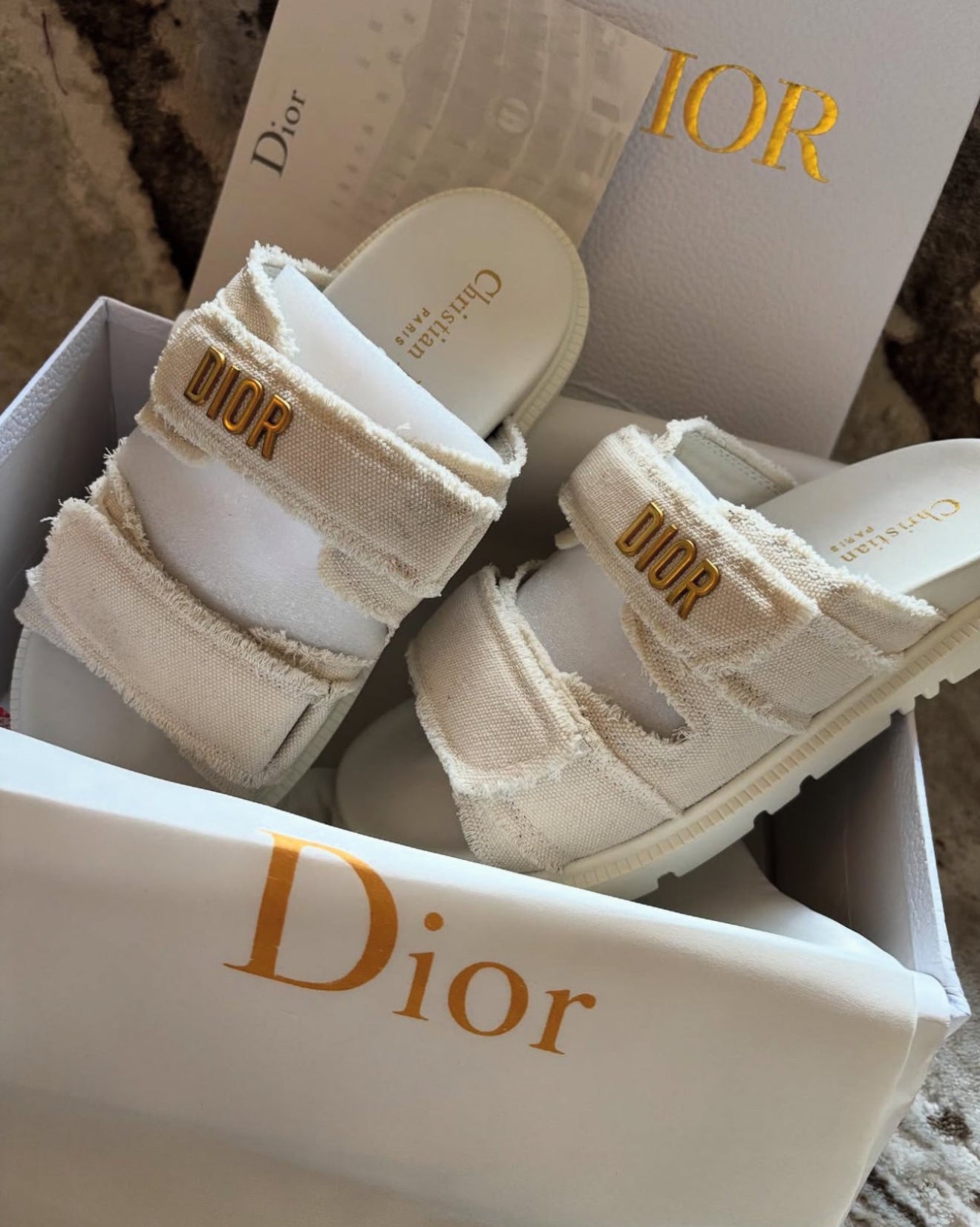 CD White Sandals