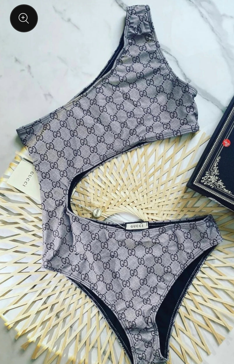 Brown Open Swimsuit