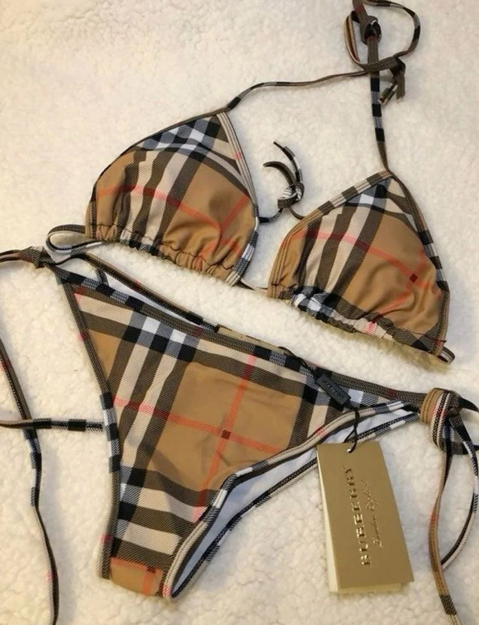 Brown Stripes Bikini