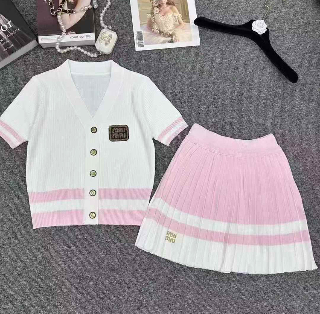 Miu mij skirt set