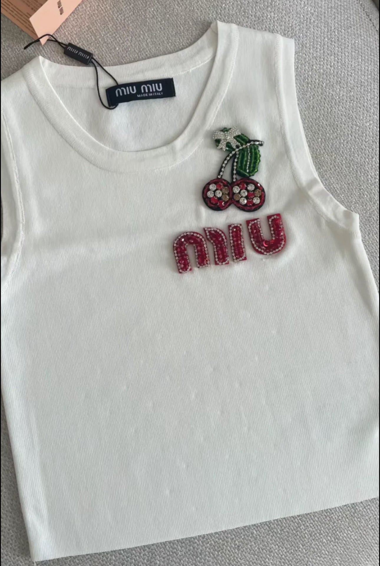 Miu miu cherry top