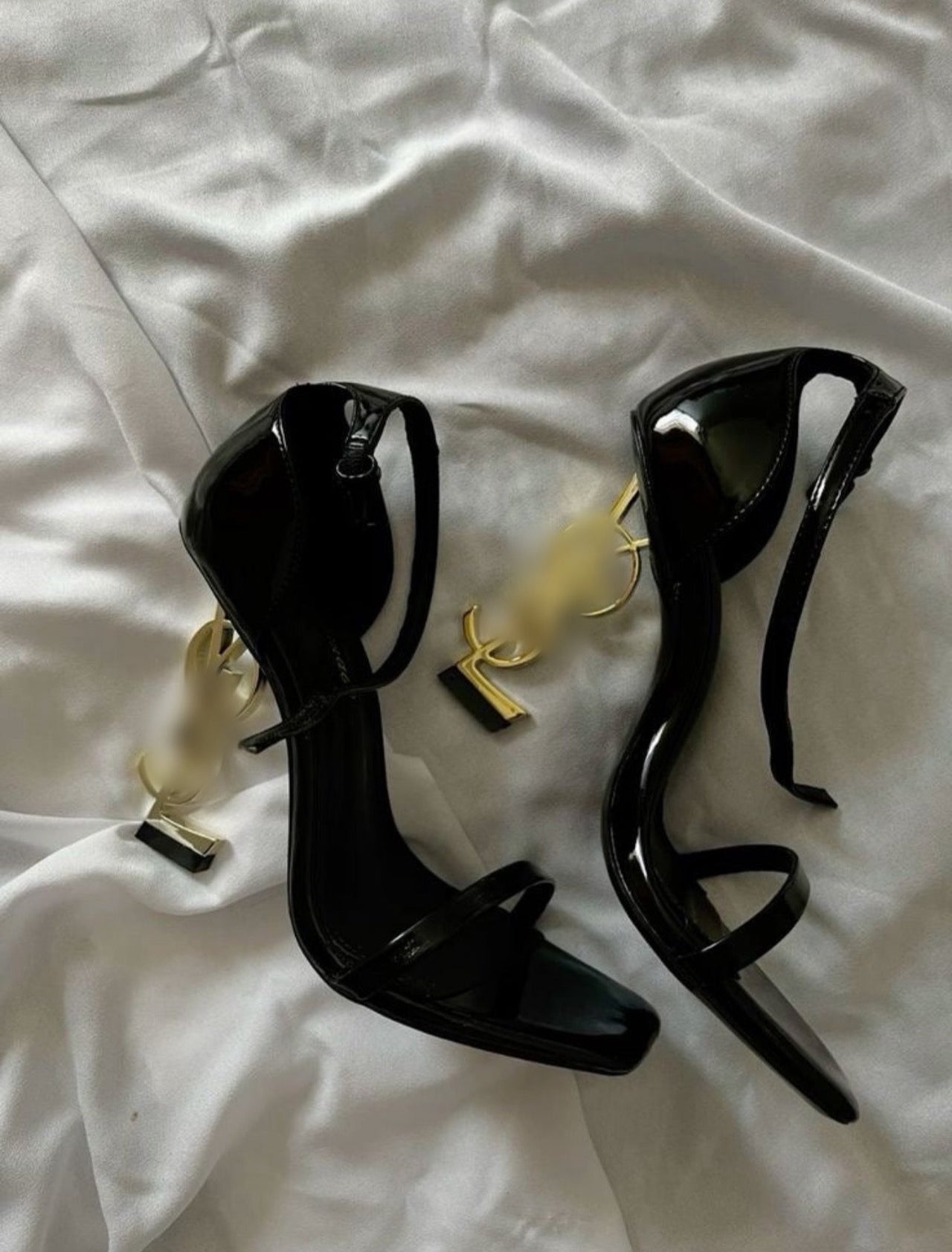 YSL Gold heels