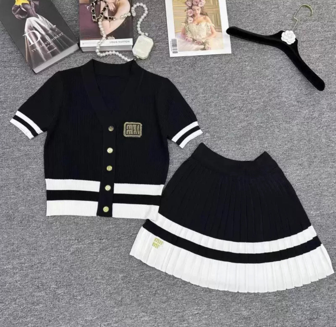 Miu mij skirt set