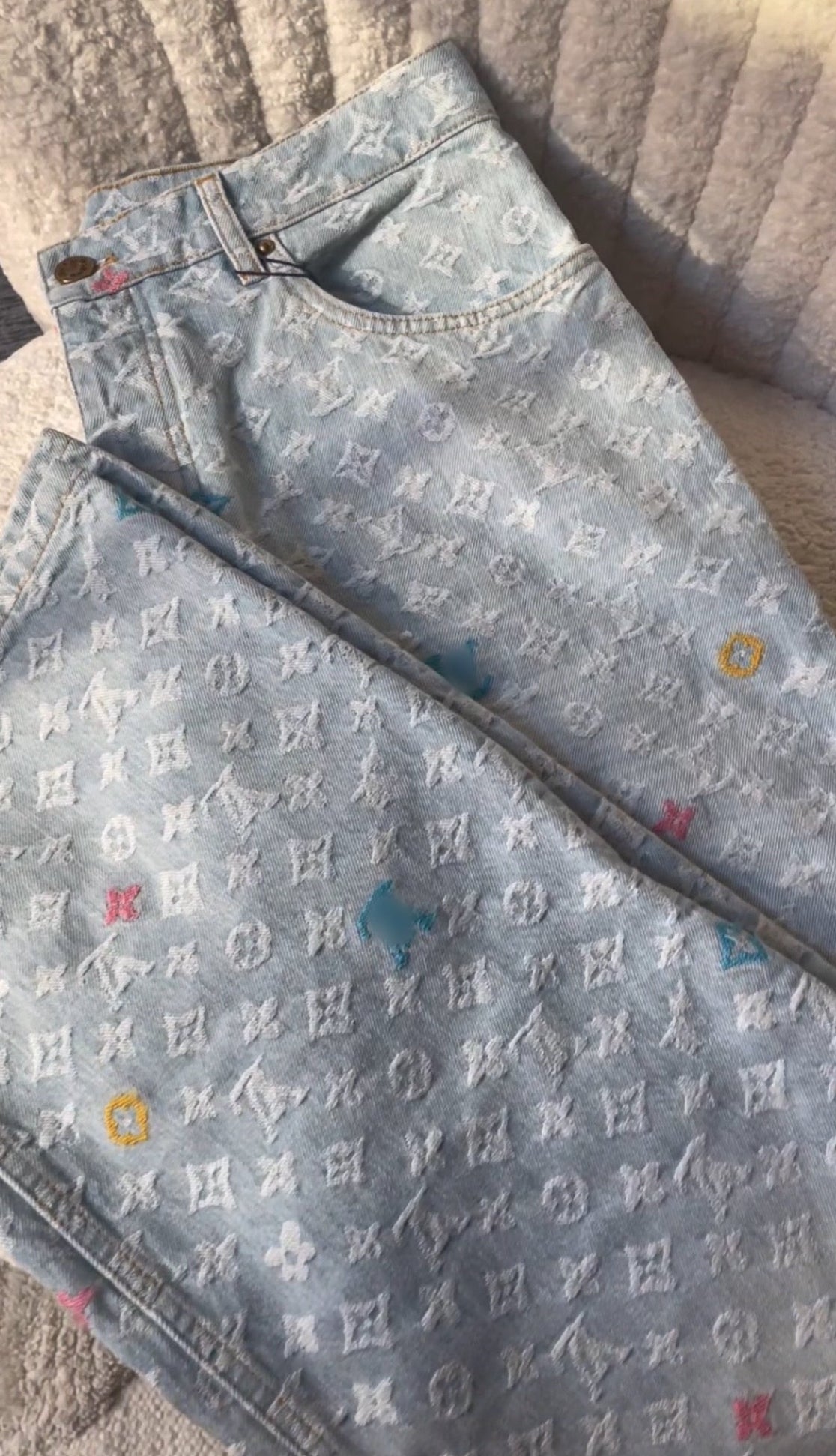 monogram jeans